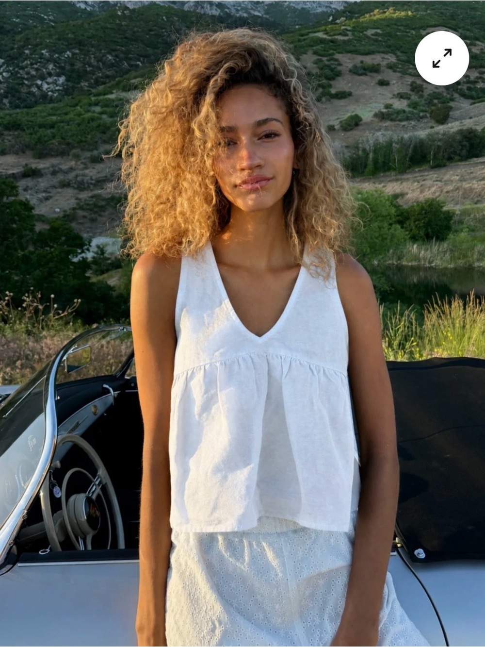 Sonderhaus Gigi Top in White XS NWT